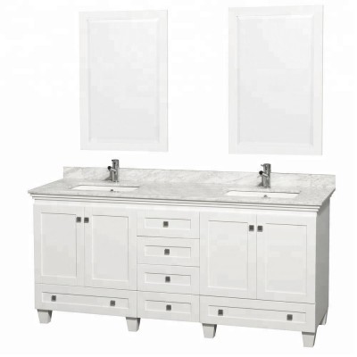 72 inch Bathroom Vanity White Single Bowl Sink Vanity