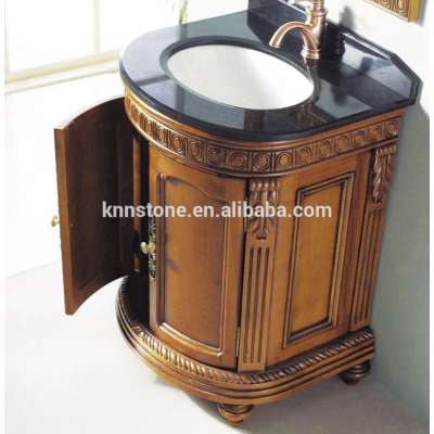 Antique Round Bathroom Cabinet,Bathroom Vanity with Stone Top